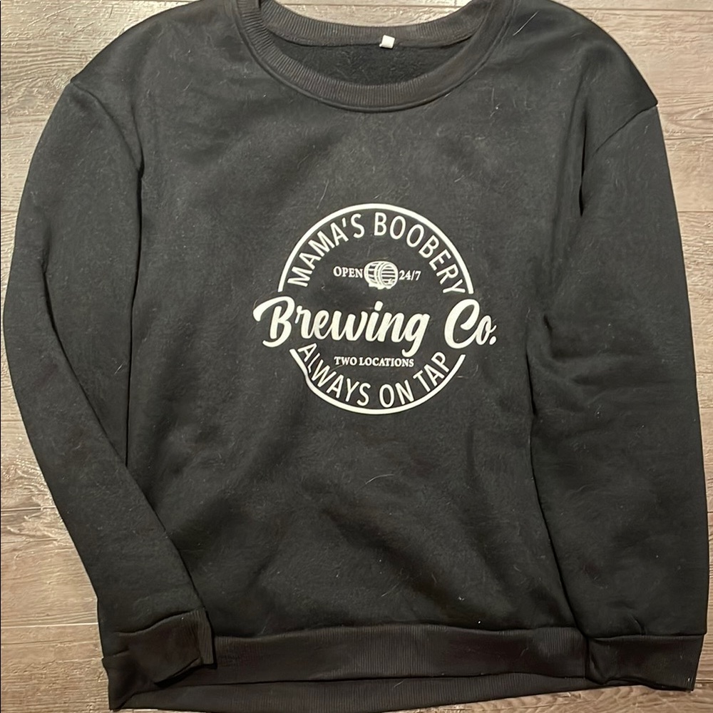 Black Boobs on Tap Sweater